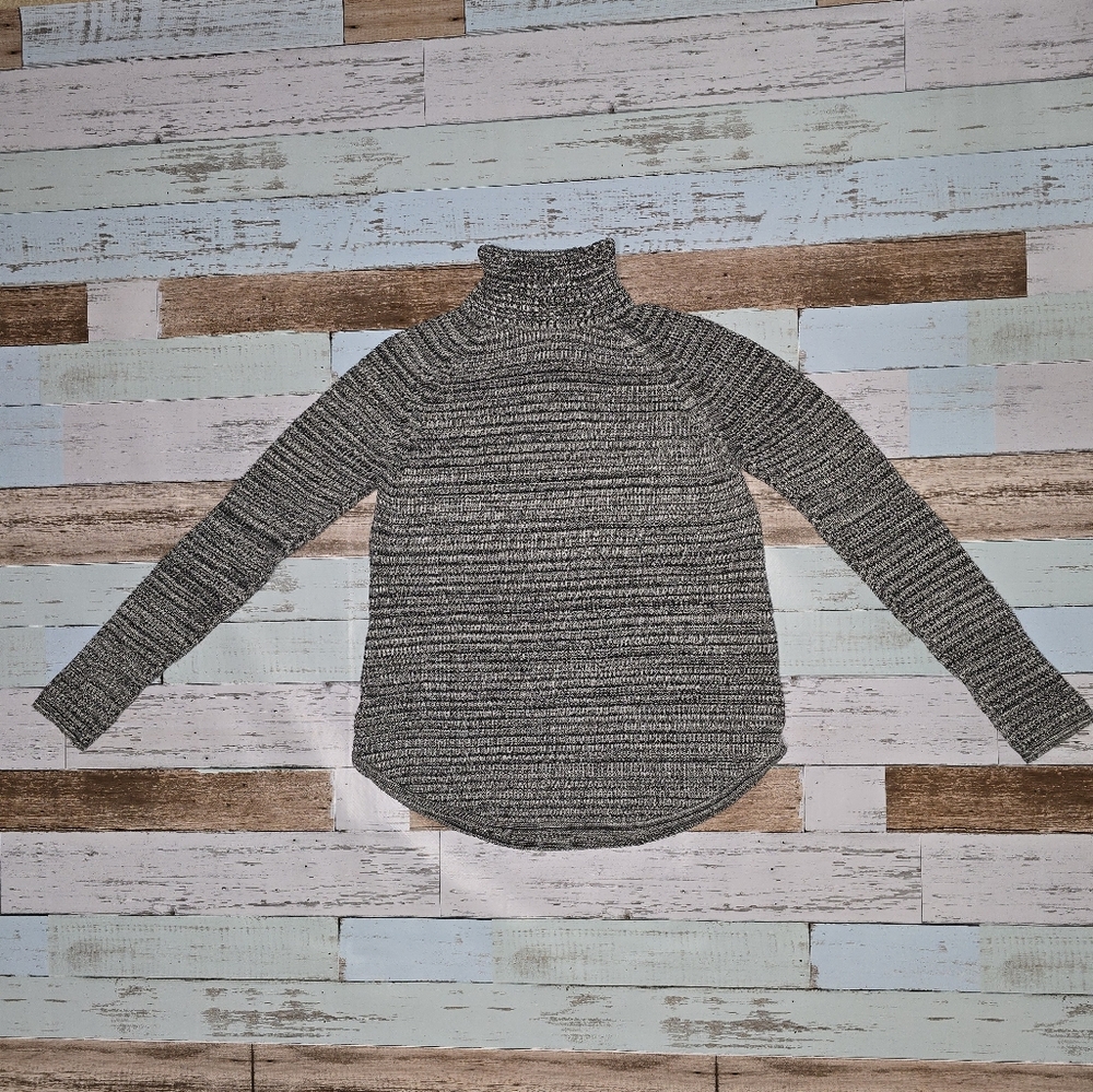 eight eight eight Gray Cowl Neck Sweater with Long Sleeves and Relaxed Fit